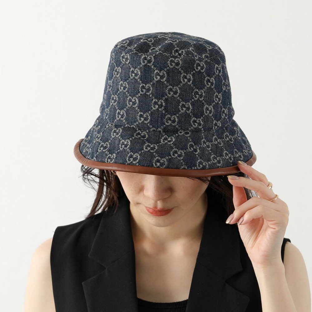 NWT Gucci Blue Denim Bucket Hat - Picture 4 of 8